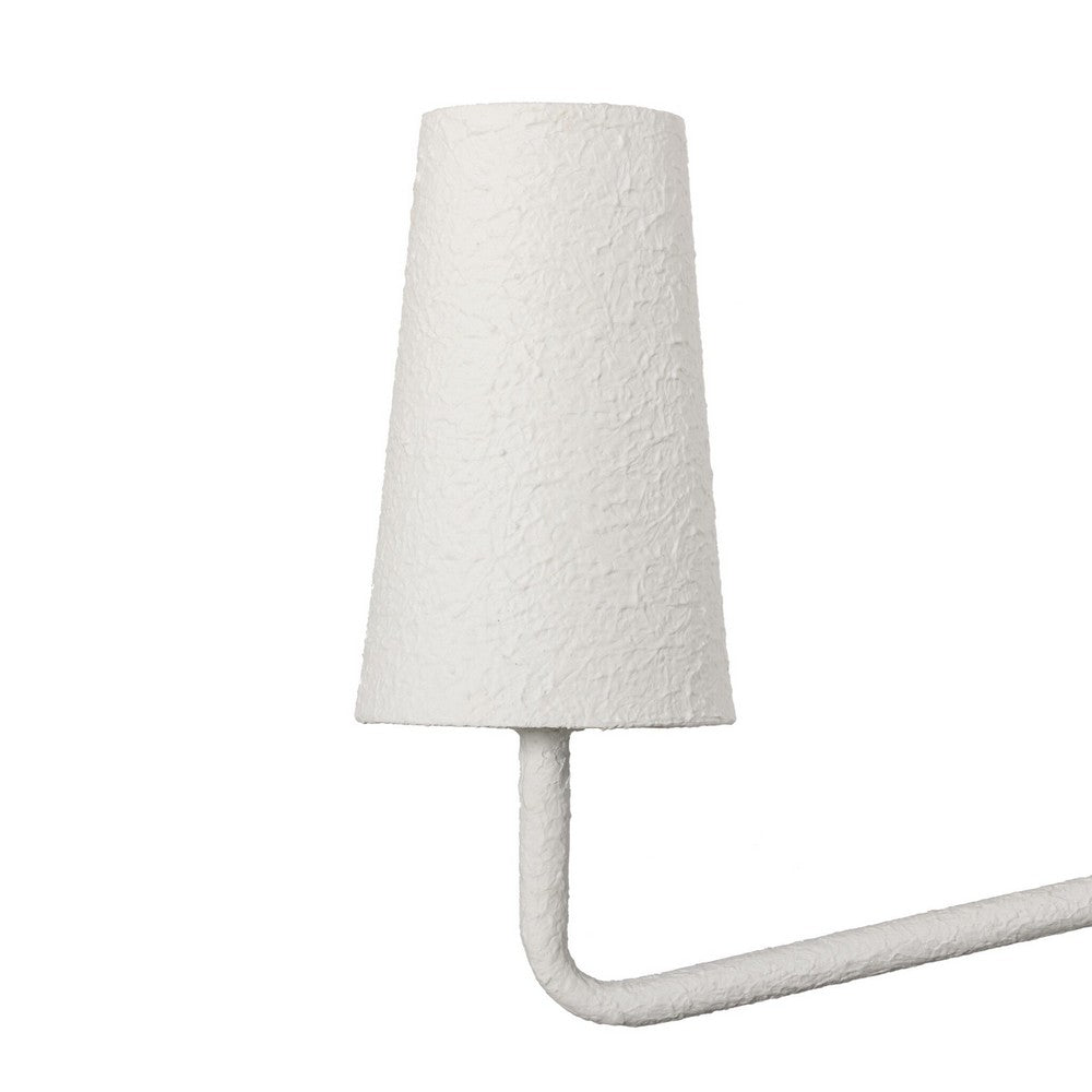 Four Hands - Hutton - Vincennes Chandelier - Matte White Plaster - 247959-001_CLOSEOUT view 4