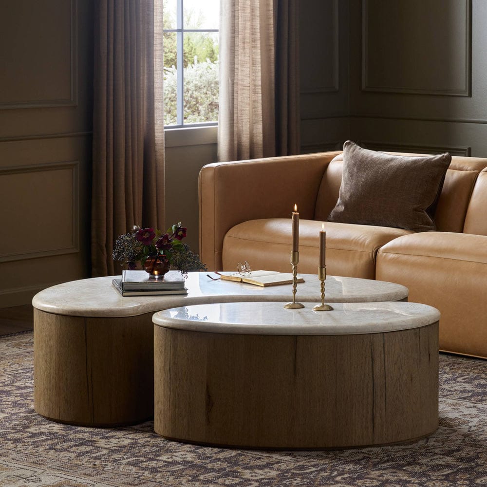 Four Hands - Ingrid Coffee Table - Cappuccino Marble - 249160-002 view 4