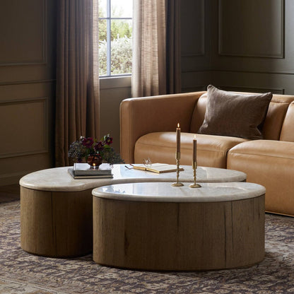 Four Hands - Ingrid Coffee Table - Cappuccino Marble - 249160-002 view 4