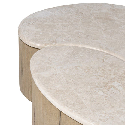 Four Hands - Ingrid Coffee Table - Cappuccino Marble - 249160-002 view 7