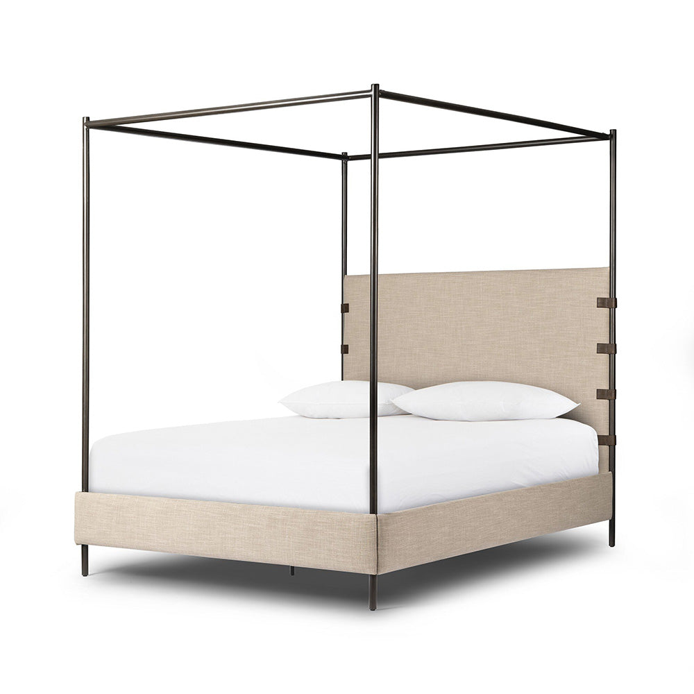 Four Hands - Irondale - Anderson Canopy Bed - Palm Ecru - 242944-005_CLOSEOUT view 1