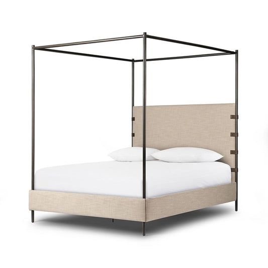 Four Hands - Irondale - Anderson Canopy Bed - Palm Ecru - 242944-005_CLOSEOUT view 1