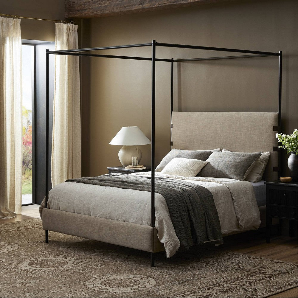 Four Hands - Irondale - Anderson Canopy Bed - Palm Ecru - 242944-005_CLOSEOUT view 4
