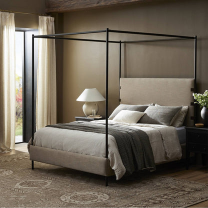 Four Hands - Irondale - Anderson Canopy Bed - Palm Ecru - 242944-005_CLOSEOUT view 4