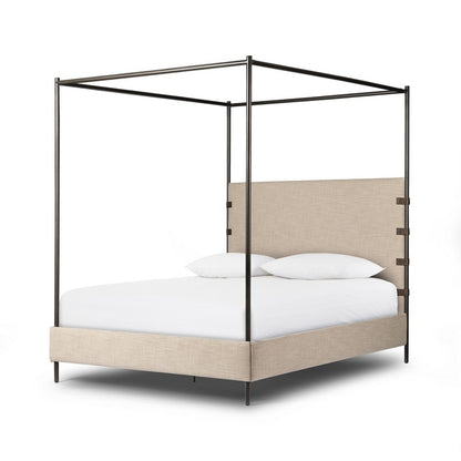 Four Hands - Irondale - Anderson Canopy Bed - Palm Ecru - 242944-006_CLOSEOUT view 1