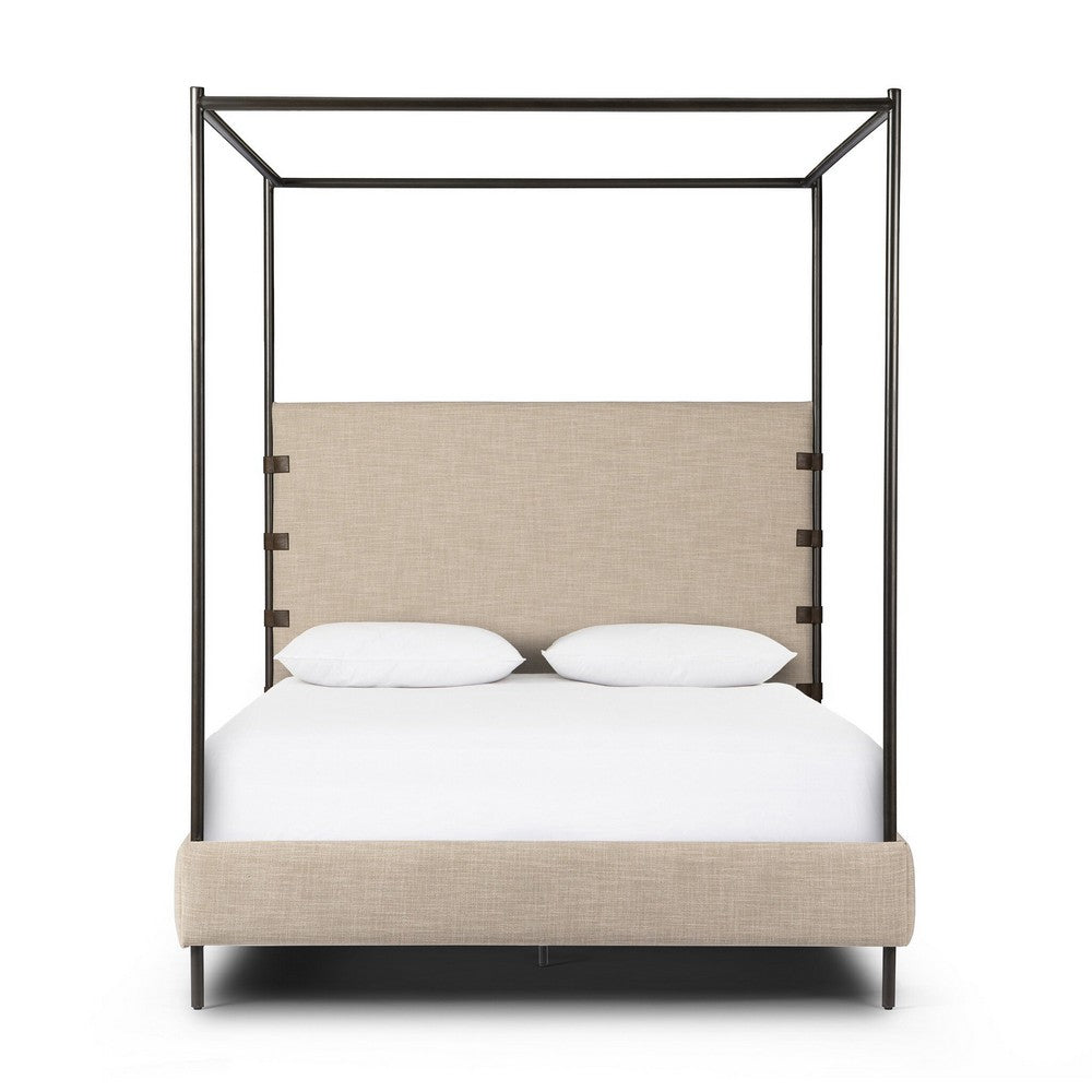 Four Hands - Irondale - Anderson Canopy Bed - Palm Ecru - 242944-006_CLOSEOUT view 2