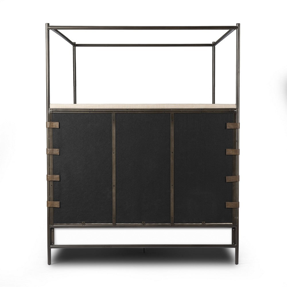 Four Hands - Irondale - Anderson Canopy Bed - Palm Ecru - 242944-006_CLOSEOUT view 4