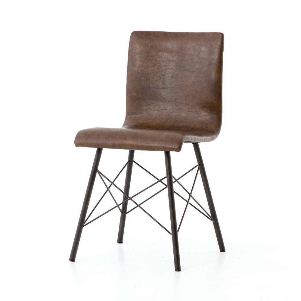Four Hands - Diaw Dining Chair - Distressed Brown - CIRD-129A veiw 1