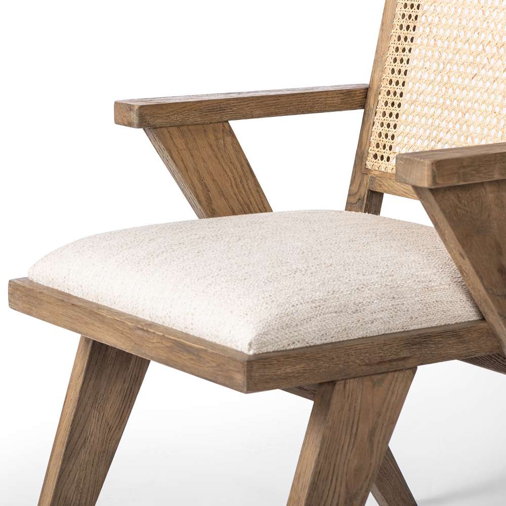 Four Hands - Irondale - Flora Dining Chair-Drifted Plank Grey - 109275-004 veiw 7
