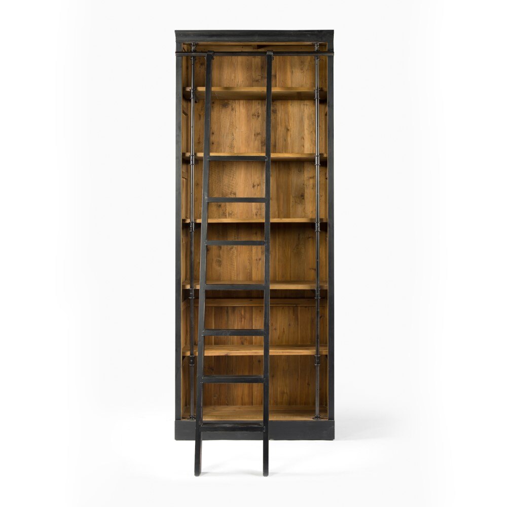 Four Hands - Ivy Bookcase And Ladder - Matte Black - CIRD-85-H4E2 veiw 6