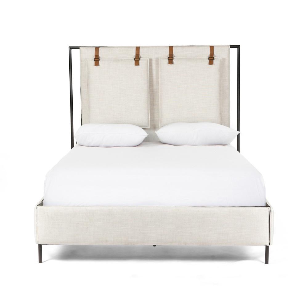 Four Hands - Irondale - Leigh Upholstered King Bed - Hockney Ivory - 105885-008 veiw 2