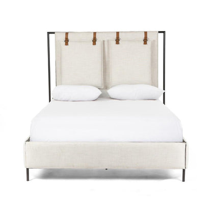 Four Hands - Irondale - Leigh Upholstered King Bed - Hockney Ivory - 105885-008 veiw 2