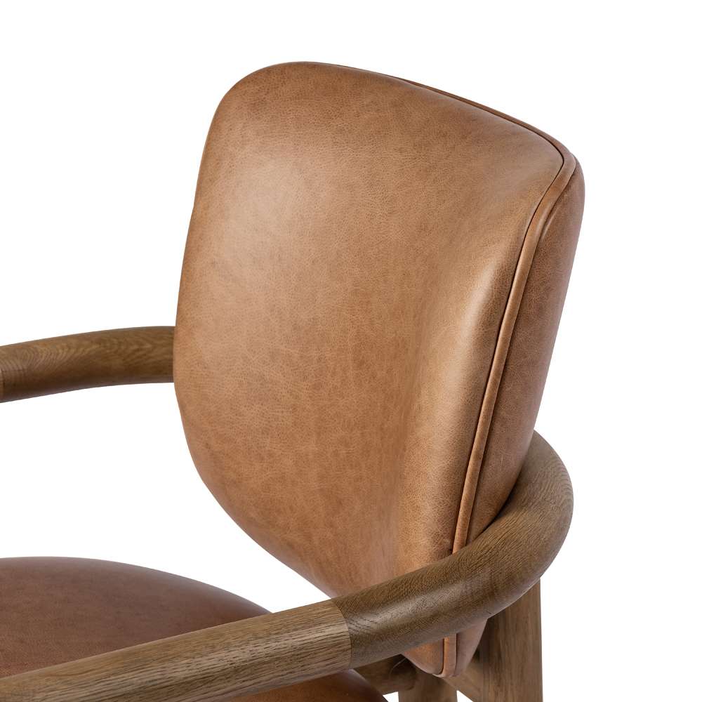 Four Hands - Irondale - Madeira Dining Chair-Chaps Saddle - 229549-002 veiw 4