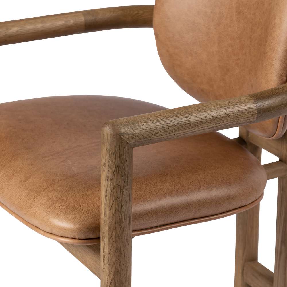 Four Hands - Irondale - Madeira Dining Chair-Chaps Saddle - 229549-002 veiw 5