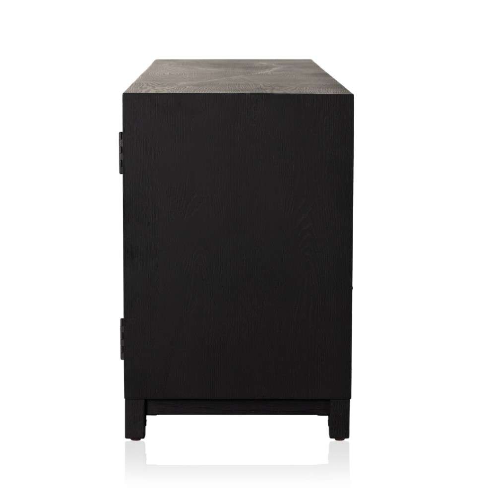 Four Hands - Irondale Millie Media Console-Drifted Matte Black -231950-001 veiw 6