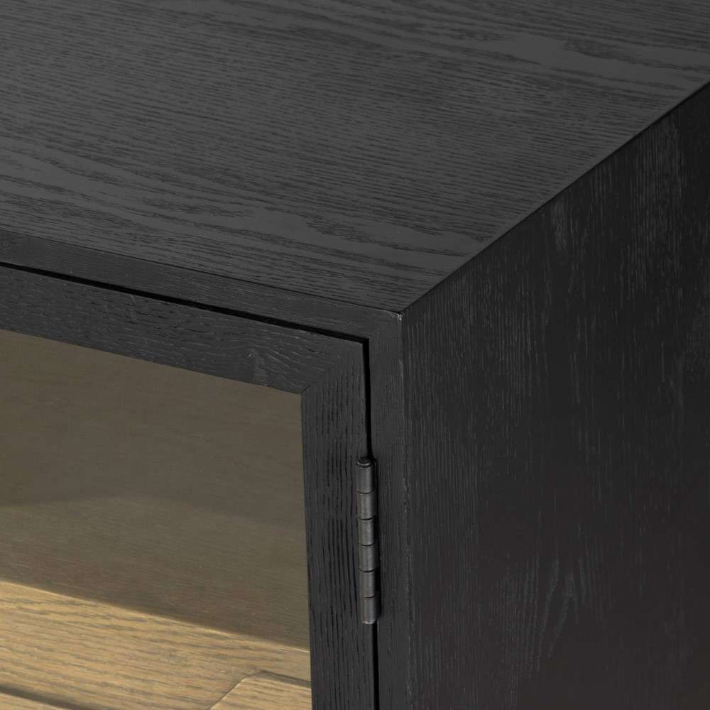 Four Hands - Irondale Millie Media Console-Drifted Matte Black -231950-001 veiw 9