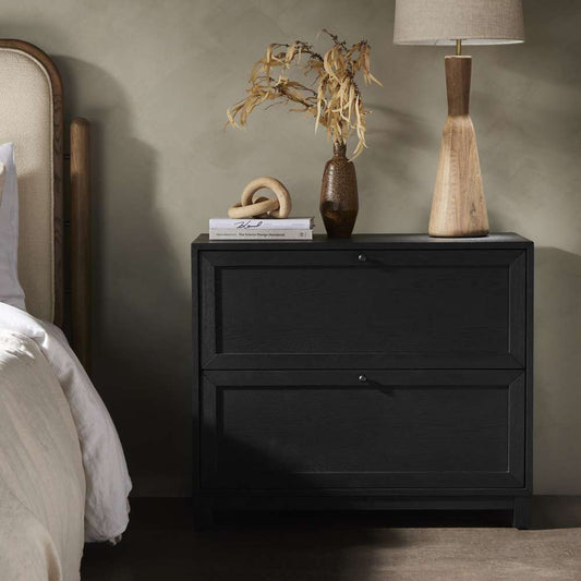Four Hands - Irondale - Millie Nightstand-Drifted Matte Black - 233093-002 veiw 2
