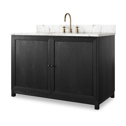 Four Hands - Irondale - Millie Single Wide Vanity - Satin Drifted Black Veneer - 242423-001 veiw 1