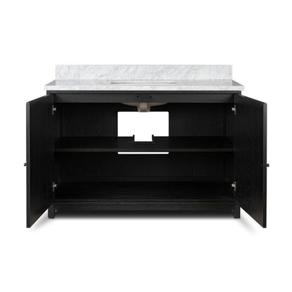 Four Hands - Irondale - Millie Single Wide Vanity - Satin Drifted Black Veneer - 242423-001 veiw 3