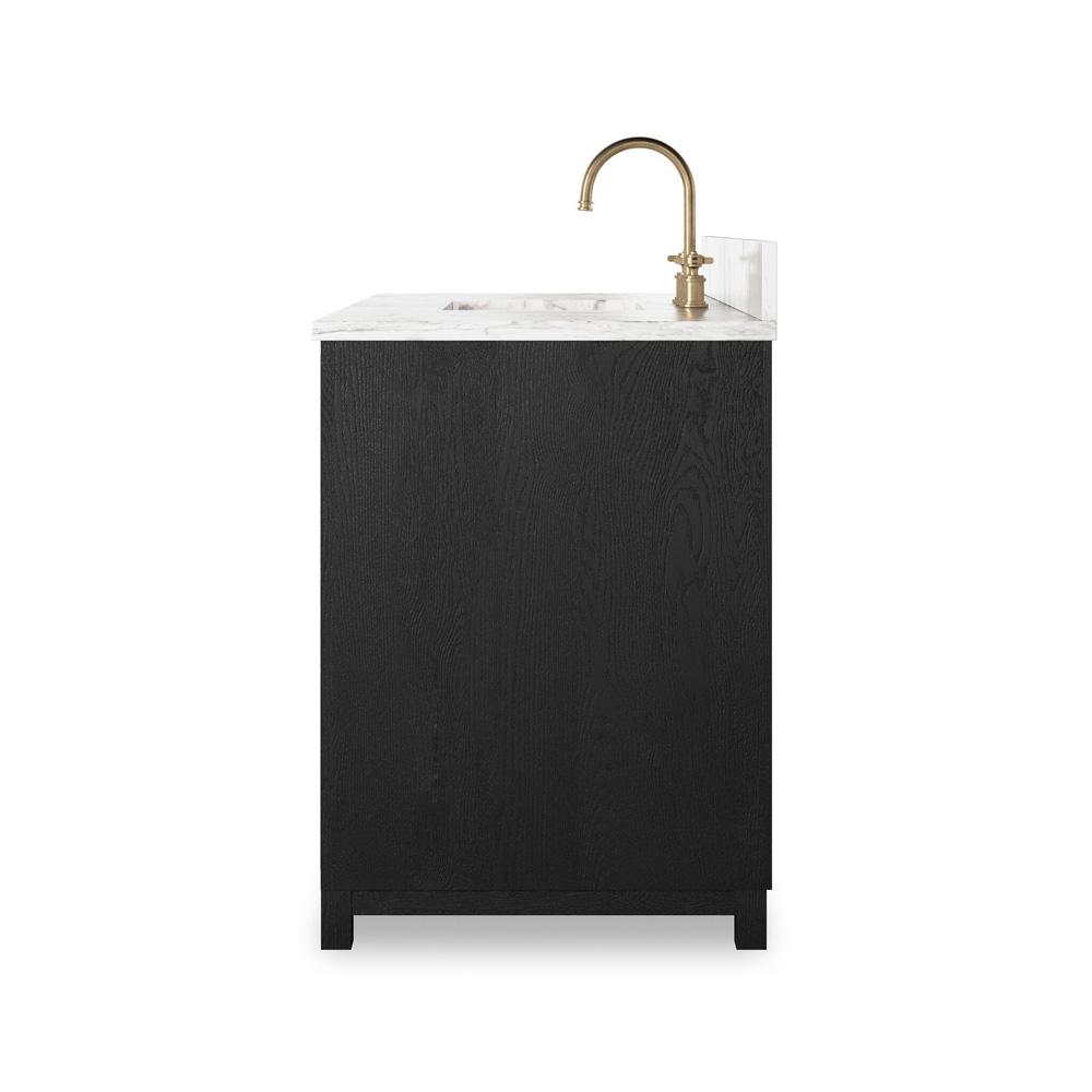 Four Hands - Irondale - Millie Single Wide Vanity - Satin Drifted Black Veneer - 242423-001 veiw 4