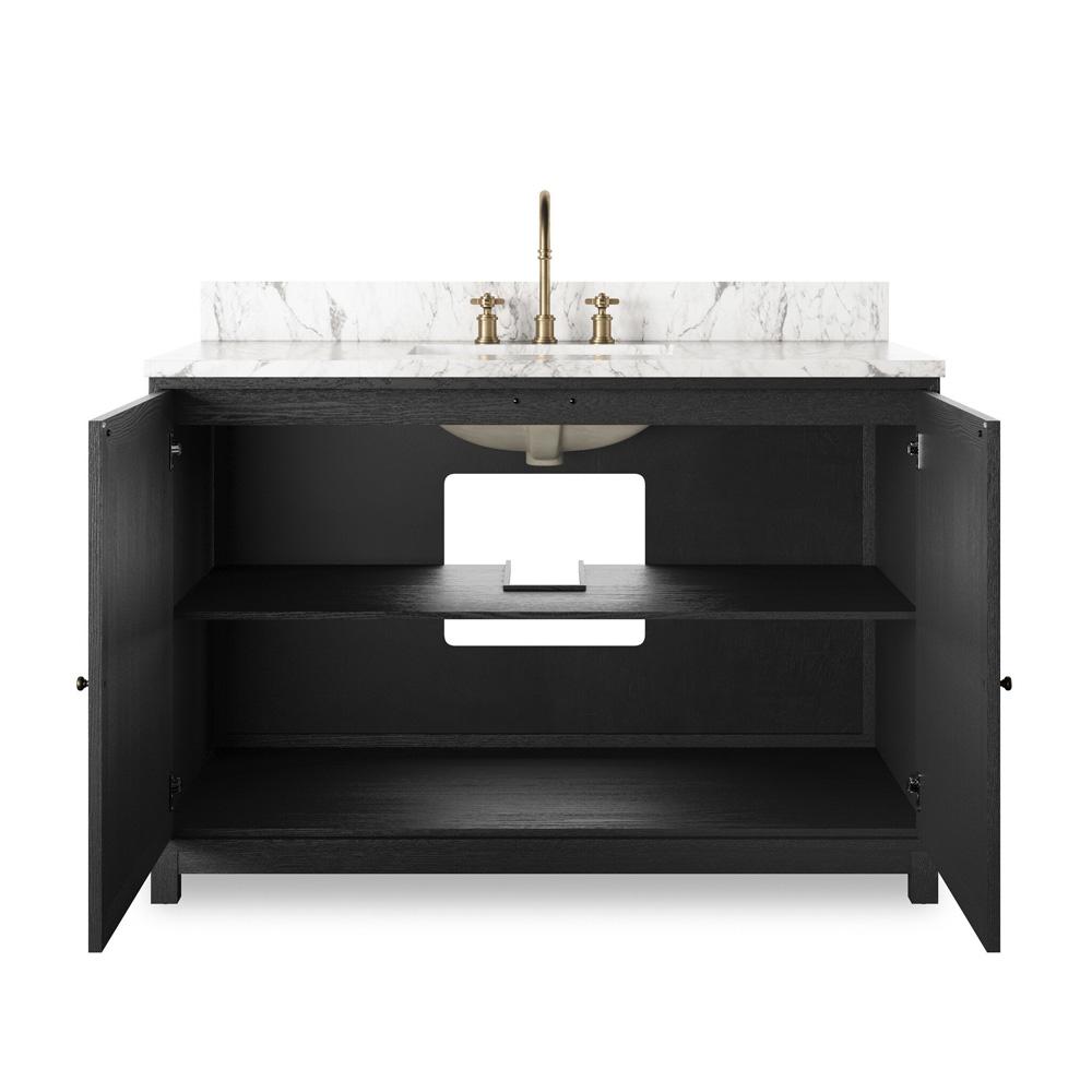 Four Hands - Irondale - Millie Single Wide Vanity - Satin Drifted Black Veneer - 242423-001 veiw 5