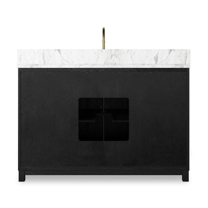 Four Hands - Irondale - Millie Single Wide Vanity - Satin Drifted Black Veneer - 242423-001 veiw 6