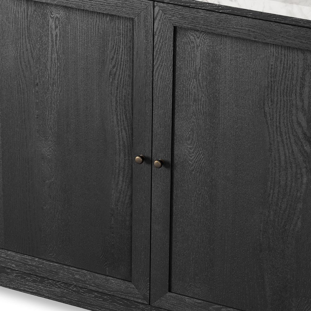Four Hands - Irondale - Millie Single Wide Vanity - Satin Drifted Black Veneer - 242423-001 veiw 10