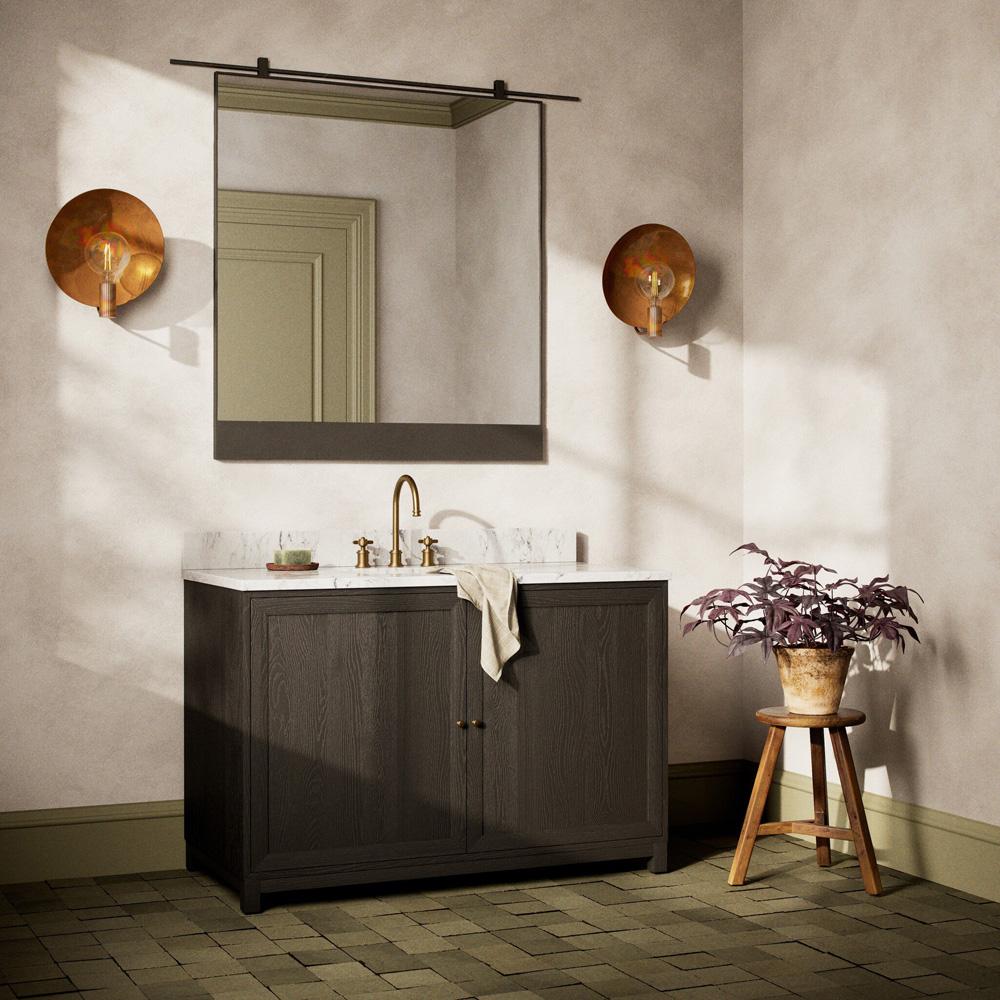 Four Hands - Irondale - Millie Single Wide Vanity - Satin Drifted Black Veneer - 242423-001 veiw 11