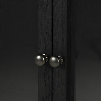 Four Hands - Spencer Curio Cabinet - Drifted Black - CIRD-C5E1-23 veiw 3