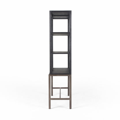Four Hands - Spencer Curio Cabinet - Drifted Black - CIRD-C5E1-23 veiw 5