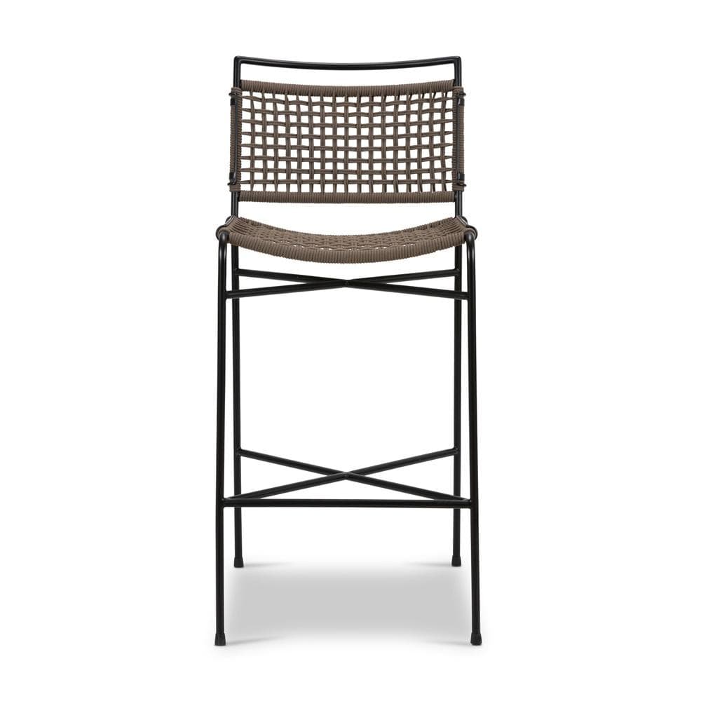 Four Hands - Irondale - Wharton Outdoor Bar Stool - Earth Rope - 235606-001 veiw 2