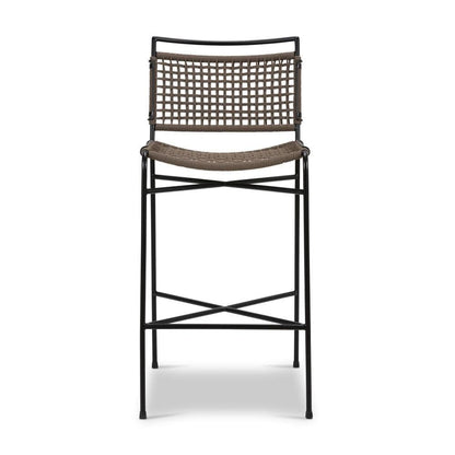Four Hands - Irondale - Wharton Outdoor Bar Stool - Earth Rope - 235606-001 veiw 2