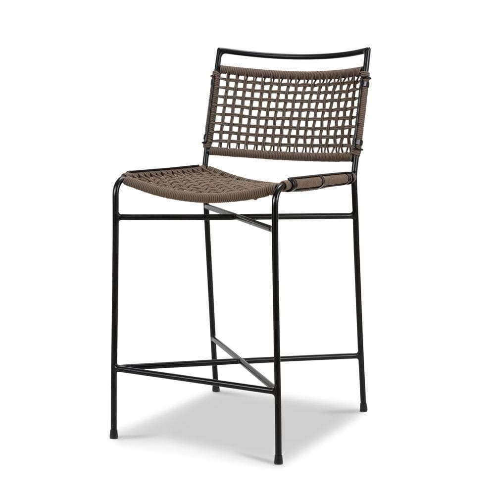 Four Hands - Irondale - Wharton Outdoor Counter Stool - Earth Rope - 235606-002 veiw 1