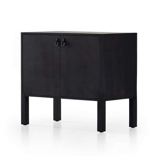 Four Hands - Isador Bar Cabinet - Black Wash Poplar - 225870-002 veiw 1
