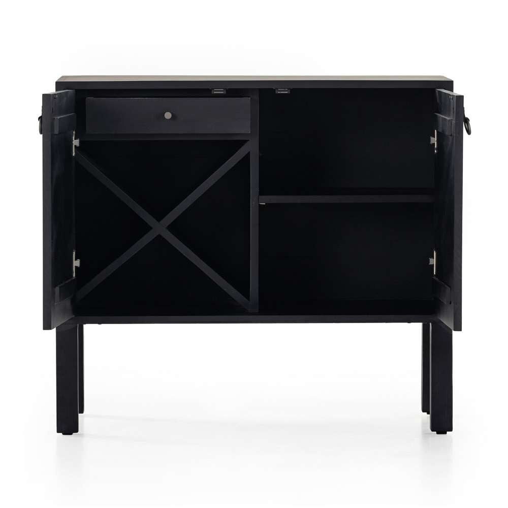 Four Hands - Isador Bar Cabinet - Black Wash Poplar - 225870-002 veiw 5