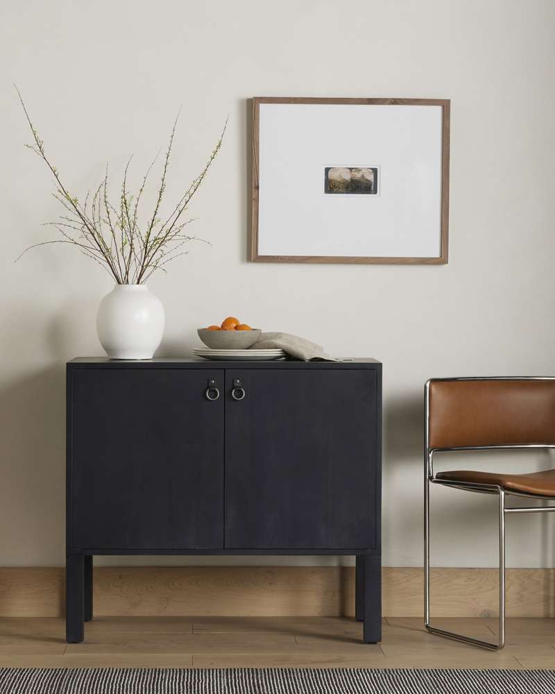 Four Hands - Isador Bar Cabinet - Black Wash Poplar - 225870-002 veiw 8