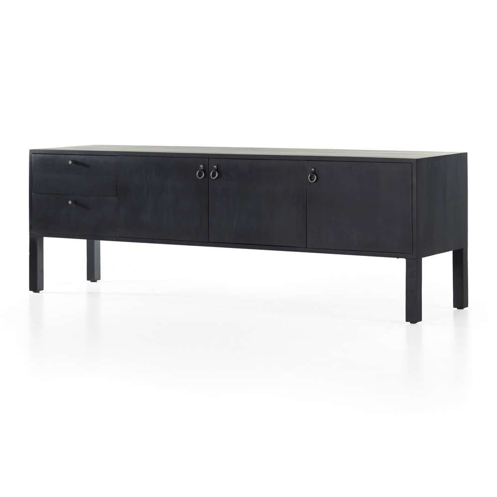Four Hands - Isador Media Console - Black Wash Poplar - 223975-002 veiw 1