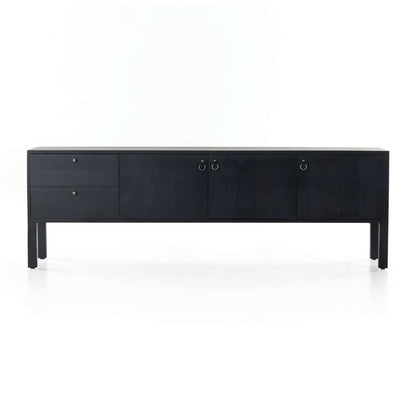 Four Hands - Isador Media Console - Black Wash Poplar - 223975-002 veiw 2