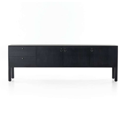 Four Hands - Isador Media Console - Black Wash Poplar - 223975-002 veiw 2