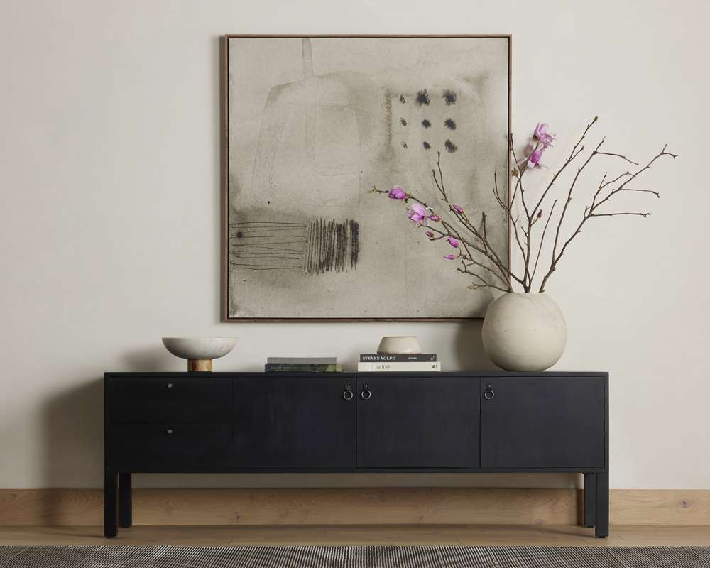 Four Hands - Isador Media Console - Black Wash Poplar - 223975-002 veiw 4