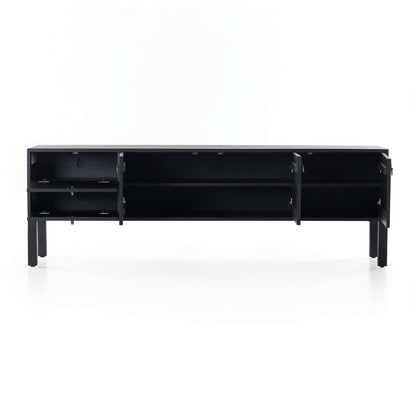 Four Hands - Isador Media Console - Black Wash Poplar - 223975-002 veiw 5