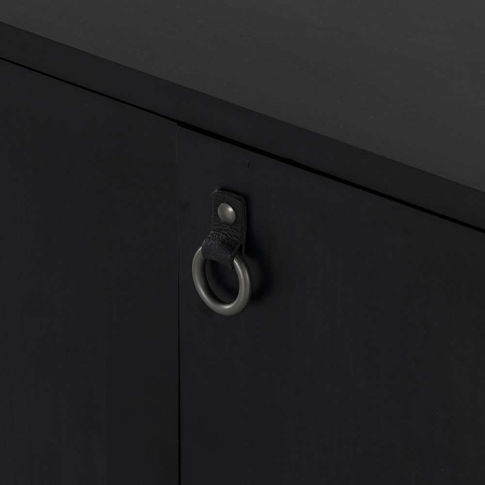 Four Hands - Isador Media Console - Black Wash Poplar - 223975-002 veiw 10