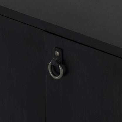 Four Hands - Isador Media Console - Black Wash Poplar - 223975-002 veiw 10