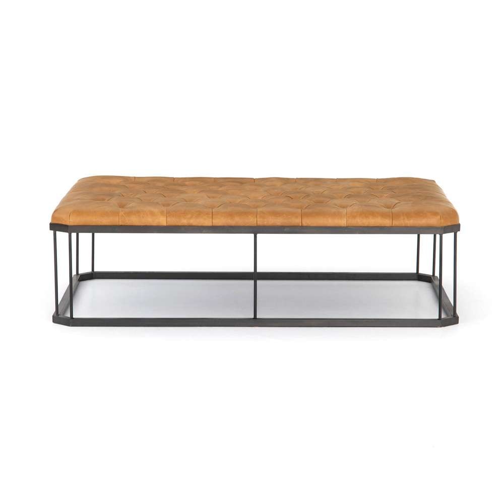 Four Hands - Isle Ottoman - Palermo Butterscotch - 105665-006 veiw 2