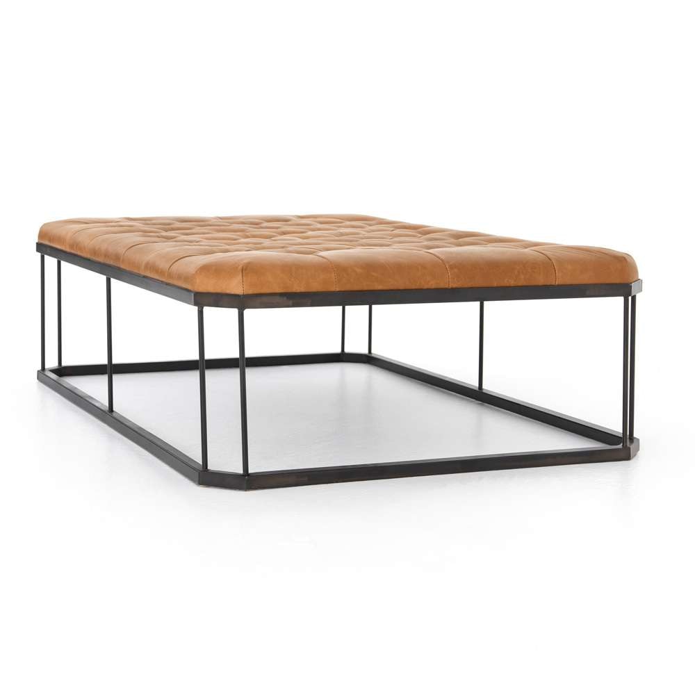 Four Hands - Isle Ottoman - Palermo Butterscotch - 105665-006 veiw 5