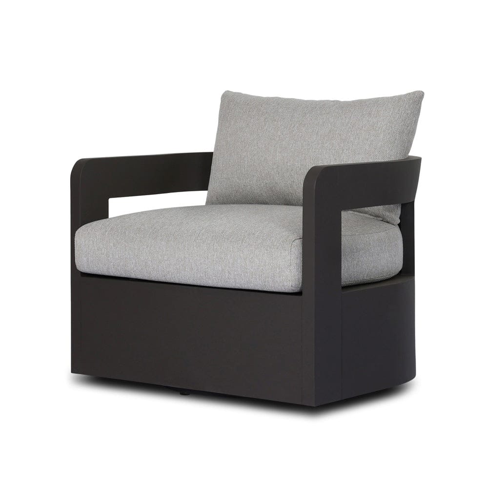 Four Hands - Jackson Outdoor Metal Swivel Chair - Concha Fog - 247454-002 view 2