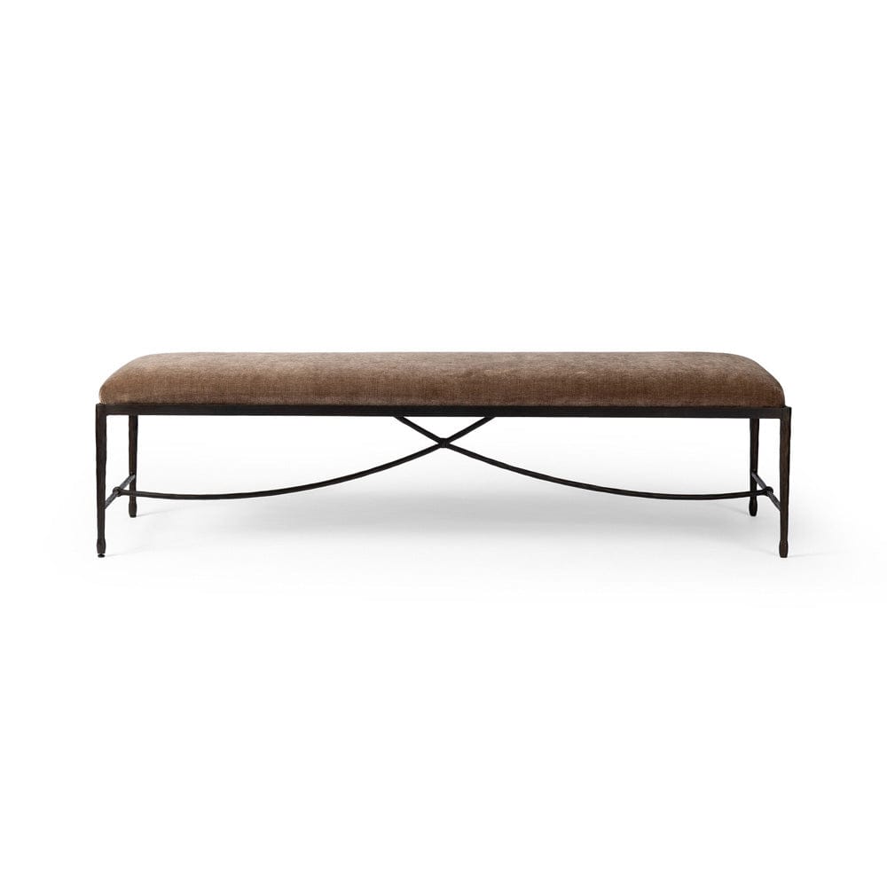 Four Hands - Jade Accent Bench - Altair Mushroom - 247300-001 view 1