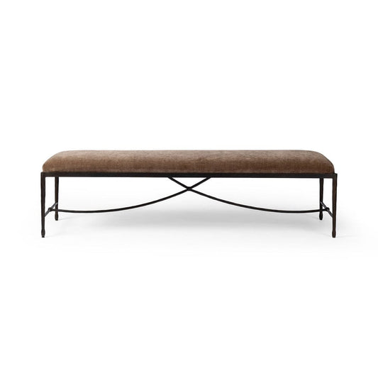 Four Hands - Jade Accent Bench - Altair Mushroom - 247300-001 view 1