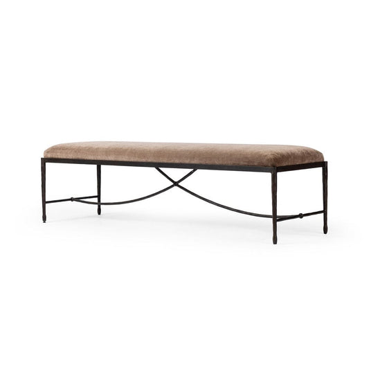 Four Hands - Jade Accent Bench - Altair Mushroom - 247300-001 view 2
