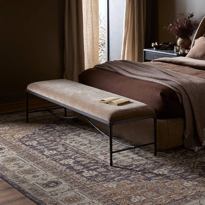 Four Hands - Jade Accent Bench - Altair Mushroom - 247300-001 view 4